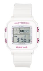 Casio Baby-G Plus Digital Resin Strap Quartz BGD-10KH-7 100M Women's Watch With Silicone Holder