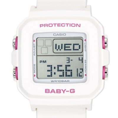 Casio Baby-G Plus Digital Resin Strap Quartz BGD-10KH-7 100M Women's Watch With Silicone Holder