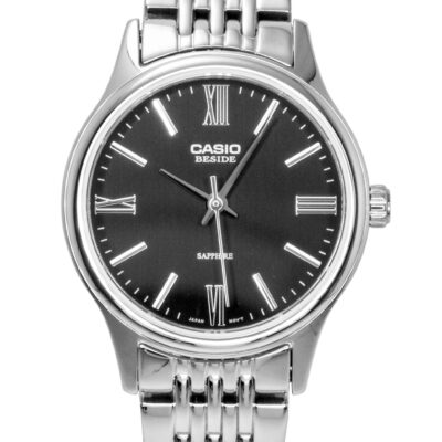 Casio Beside Analog Stainless Steel Black Dial Quartz BLS-100D-1AV Women's Watch