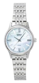 Casio Beside Analog Stainless Steel Mother of Pearl Dial Quartz BLS-100DS-2AV Women's Watch
