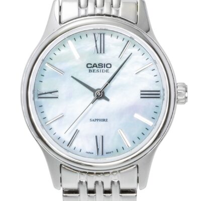 Casio Beside Analog Stainless Steel Mother of Pearl Dial Quartz BLS-100DS-2AV Women's Watch
