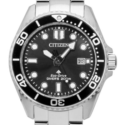 Citizen Promaster Dive Stainless Steel Black Dial Eco-Drive BN0261-51E 200M Men's Watch