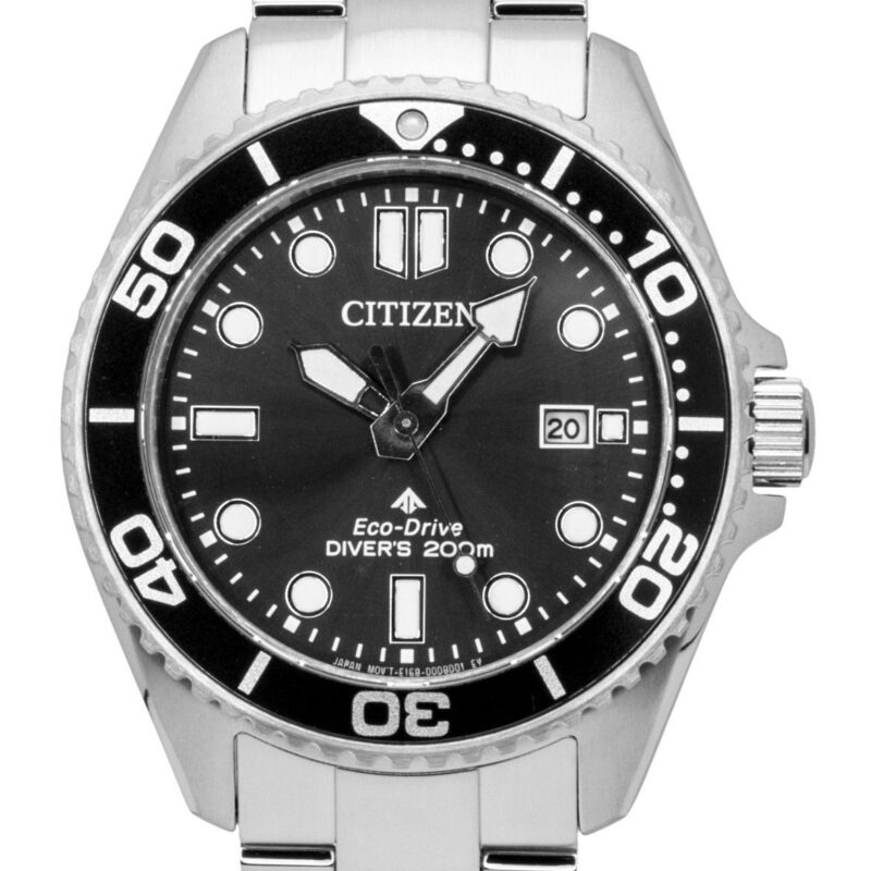 Citizen Promaster Dive Stainless Steel Black Dial Eco-Drive BN0261-51E 200M Men's Watch