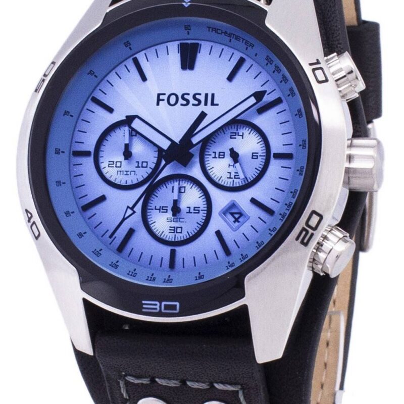Fossil Coachman Chronograph Black Leather CH2564 Men's Watch Fossil Coachman Chronograph Black Leather CH2564 Men's Watch
