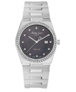 Mathey-Tissot Zeus Diamond Accents Stainless Steel Black Dial Quartz D118SAN Women's Watch