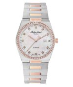 Mathey-Tissot Zeus Diamond Accents Two Tone Stainless Steel White Dial Quartz D118SBI Women's Watch