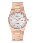Mathey-Tissot Zeus Diamond Accents Rose Gold Tone Stainless Steel Mother Of Pearl Dial Quartz D118SPI Women's Watch
