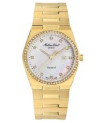 Mathey-Tissot Zeus Diamond Accents Gold Tone Stainless Steel Mother Of Pearl Dial Quartz D118SPYI Women's Watch