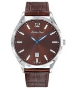Mathey-Tissot Urban Leather Strap Brown Dial Quartz D411AM Women's Watch
