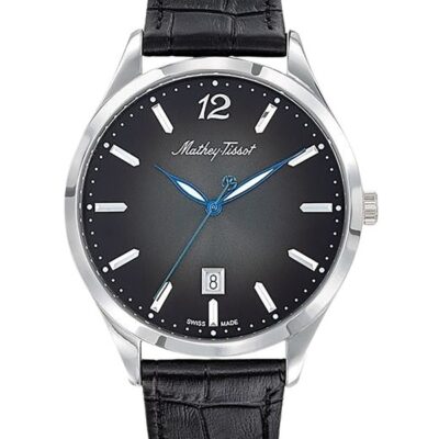Mathey-Tissot Urban Leather Strap Black Dial Quartz D411AN Women's Watch