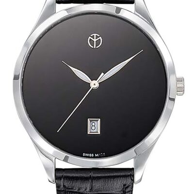 Mathey-Tissot Urban Leather Strap Black Dial Quartz D411NM Women's Watch