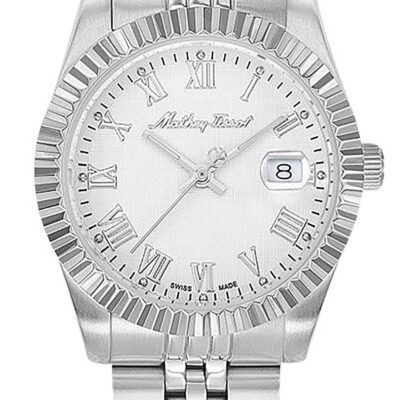 Mathey-Tissot Mathy III Roman Stainless Steel White Dial Quartz D810ABR Women's Watch