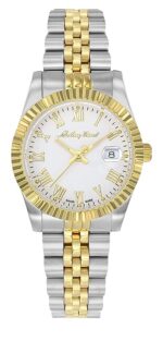 Mathey-Tissot Mathy III Roman Two Tone Stainless Steel White Dial Quartz D810BBR Women's Watch