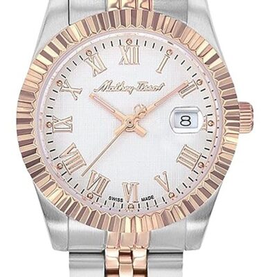 Mathey-Tissot Mathy III Roman Two Tone Stainless Steel White Dial Quartz D810BRA Women's Watch