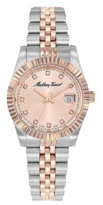 Mathey-Tissot Mathy III Two Tone Stainless Steel Pink Dial Quartz D810RSAL Women's Watch