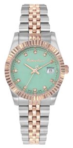 Mathey-Tissot Mathy III Two Tone Stainless Steel Green Dial Quartz D810RV Women's Watch