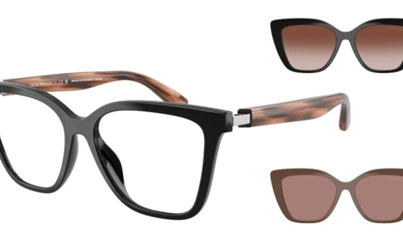 Emporio Armani Ea 4254u With Clip On (EA 4254U WITH CLIP ON_62661W_52) Women EYEWEAR