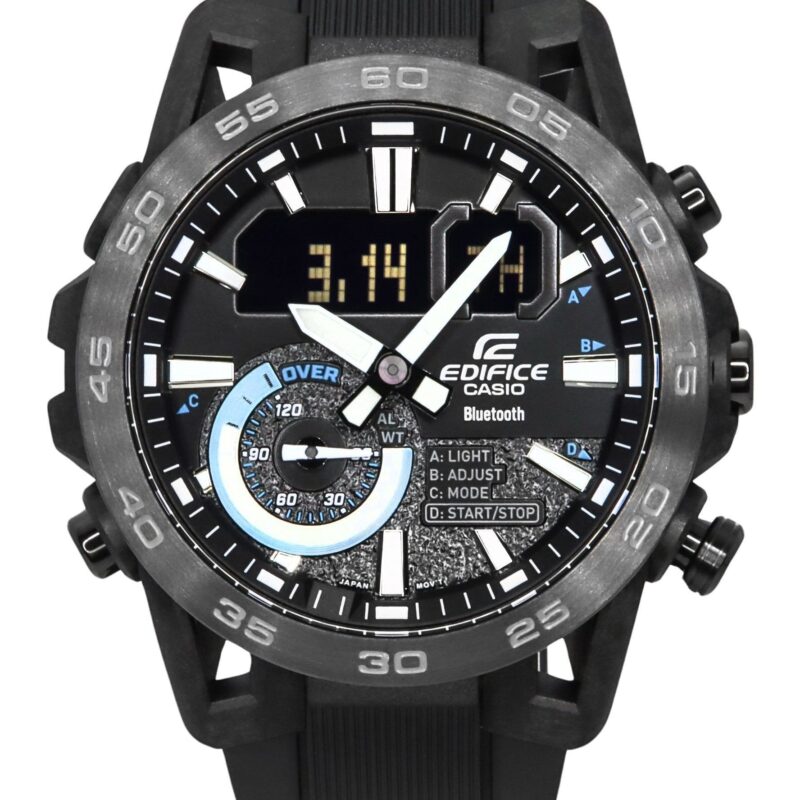 Casio Edifice Sospensione Smartphone Link Bluetooth Analog Digital Black Dial Quartz ECB-40PB-1A 100M Men's Watch