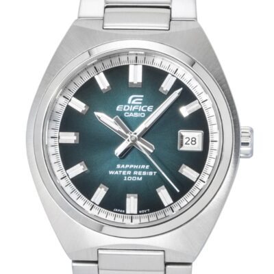 Casio Edifice Analog Stainless Steel Green Dial Quartz EFB-109D-3AV 100M Men's Watch