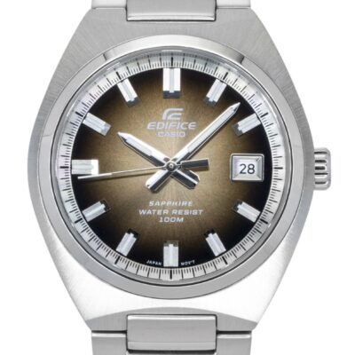 Casio Edifice Analog Stainless Steel Brown Dial Quartz EFB-109D-5AV 100M Men's Watch