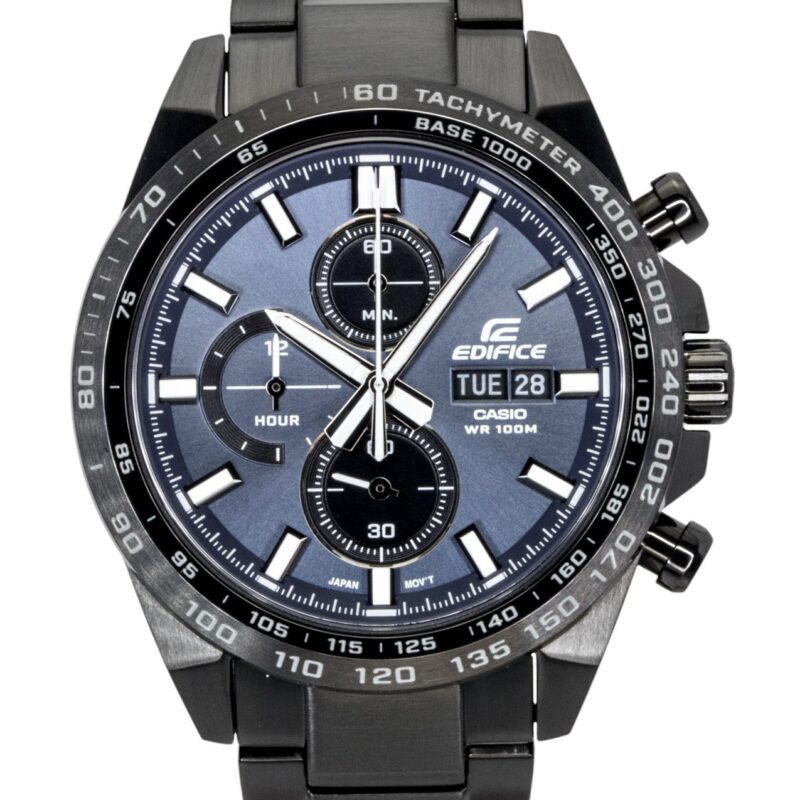 Casio Edifice Analog Chronograph Stainless Steel Blue Dial Quartz EFR-574DC-2AV 100M Men's Watch