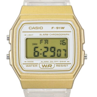 Casio Digital Transparent Resin Strap Quartz F-91WS-7A2 Unisex Watch