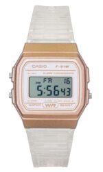 Casio Digital Transparent Resin Strap Quartz F-91WS-7A3 Unisex Watch