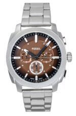 Fossil Machine Chronograph Stainless Steel Brown Dial Quartz FS6144 Men's Watch