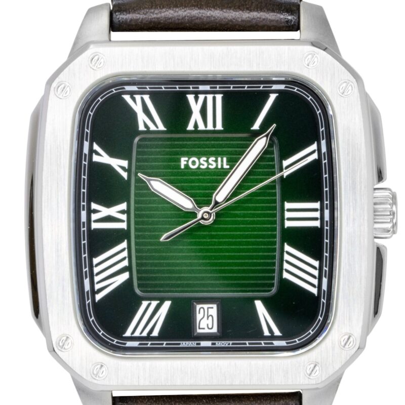Fossil Crosby Leather Strap Green Dial Quartz FS6150 Men's Watch