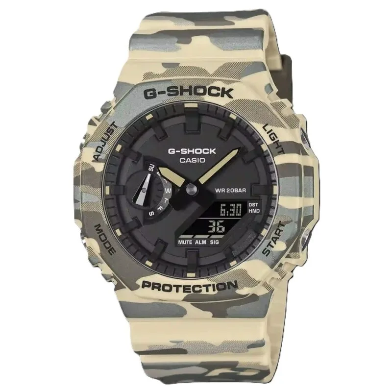 Casio G-shock Oak - Brown Camouflage Serie ***new!*** (GA-2100CM-5AER) Unisex WATCHES