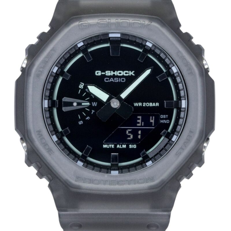 Casio G-Shock Analog Digital Resin Strap Black Dial Quartz GA-2100K-1A 200M Men's Watch