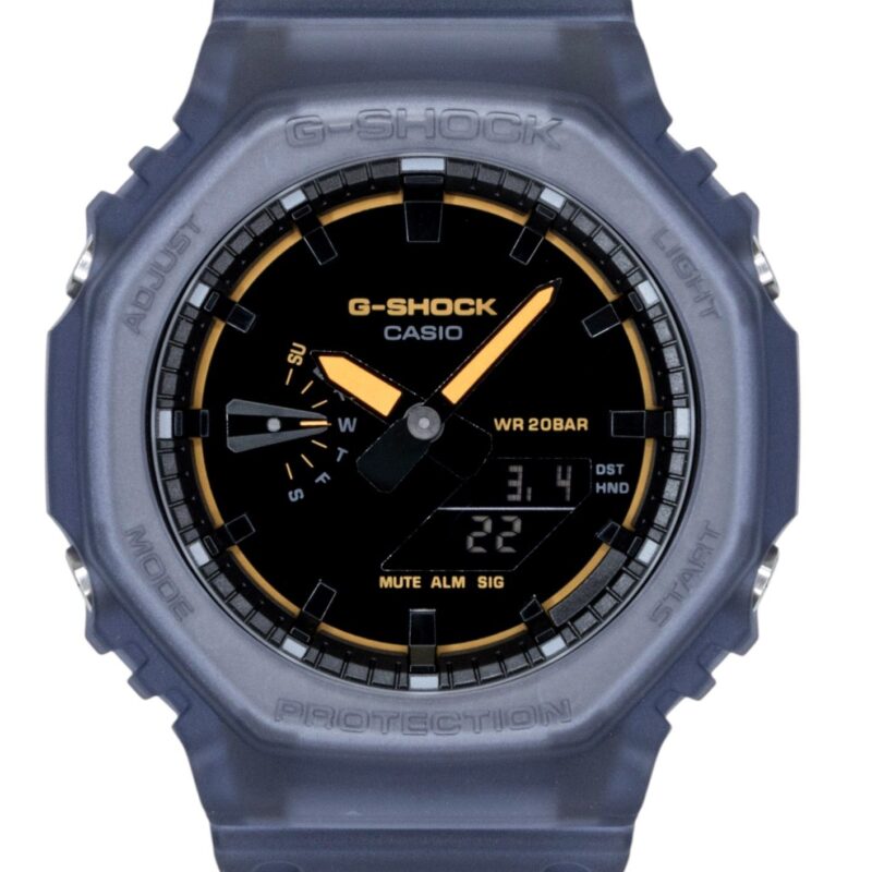 Casio G-Shock Analog Digital Resin Strap Black Dial Quartz GA-2100K-2A 200M Men's Watch