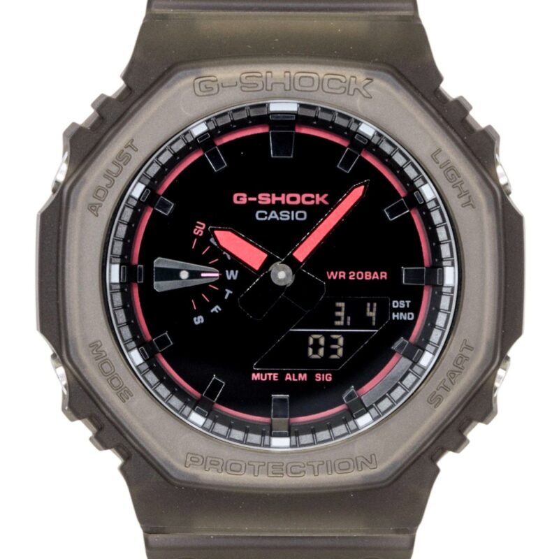 Casio G-Shock Analog Digital Resin Strap Black Dial Quartz GA-2100K-5A 200M Men's Watch