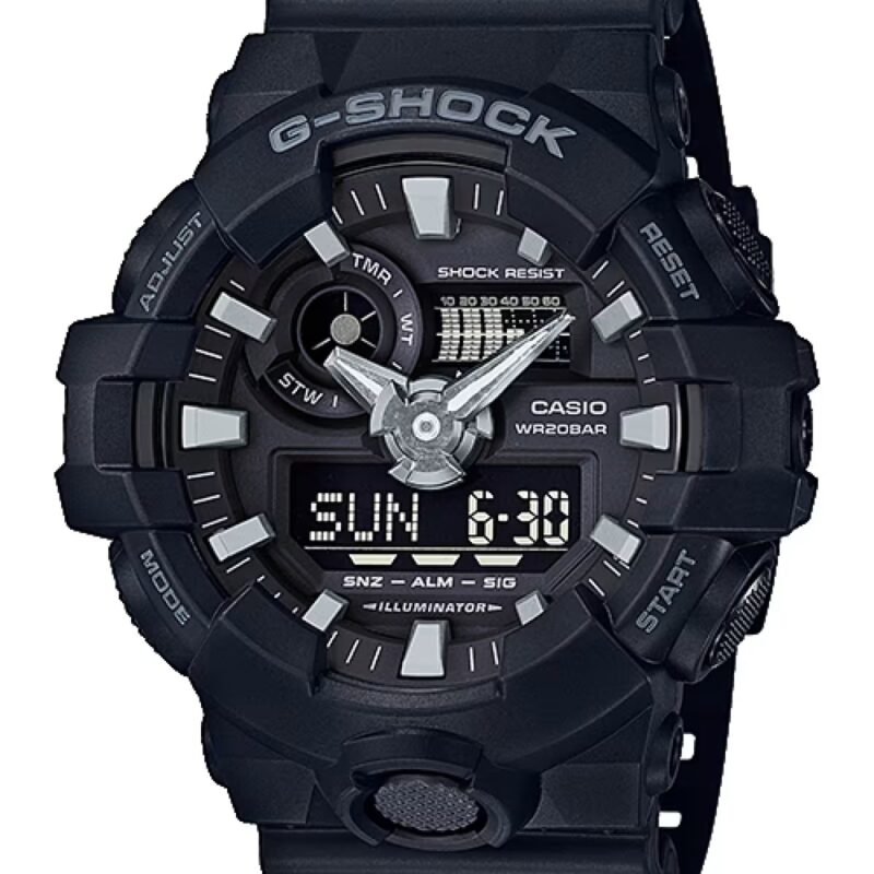 Casio G-shock Oversized Full Black (GA-700-1BDR) Men WATCHES