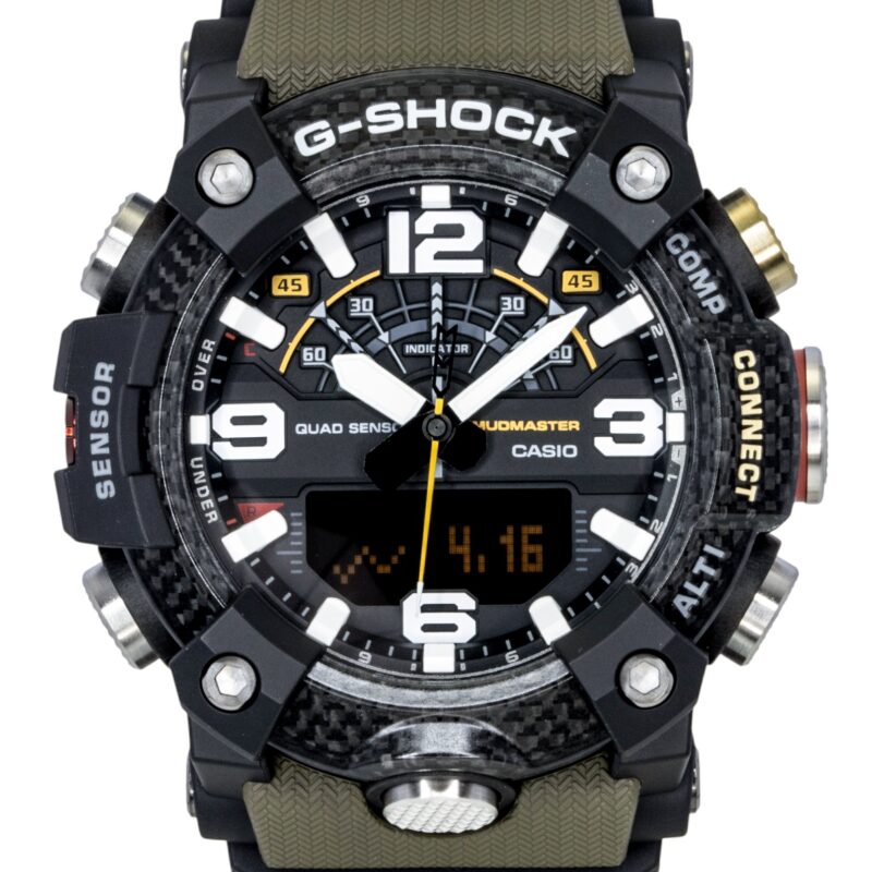 Casio G-Shock Master of G-Land Mudmaster Analog Digital Smartphone Link Black Dial Quartz GG-B100X-1A3 200M Men's Watch
