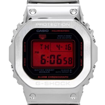 Casio G-Shock Fine Metallic Digital Silicone Strap Quartz GM-5600YRA-8 200M Men's Watch