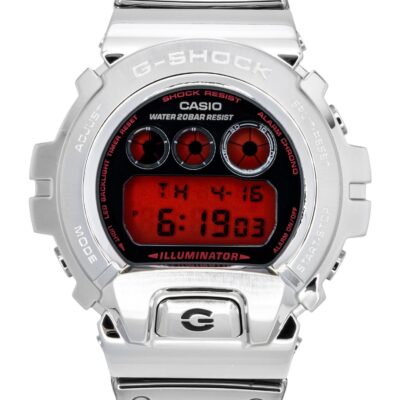 Casio G-Shock Fine Metallic Digital Silicone Strap Quartz GM-6900YRA-8 200M Men's Watch