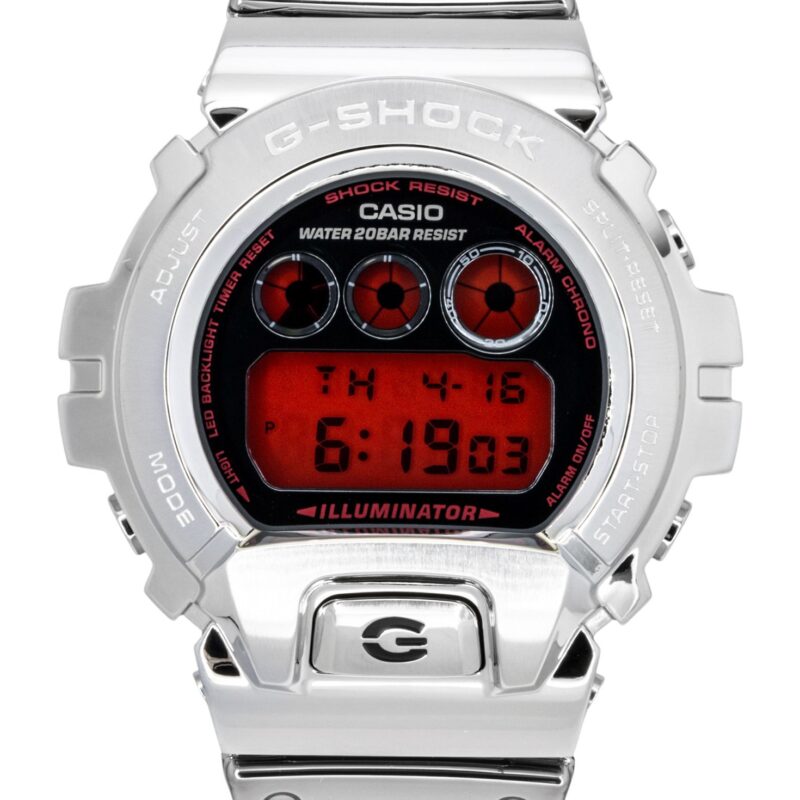 Casio G-Shock Fine Metallic Digital Silicone Strap Quartz GM-6900YRA-8 200M Men's Watch