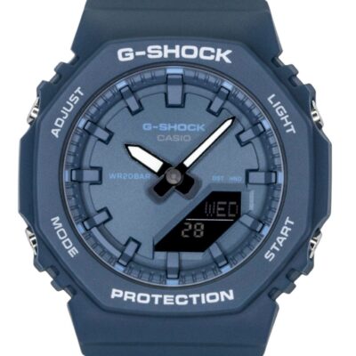 Casio G-Shock Analog Digital Bio-Based Resin Strap Blue Dial Quartz GMA-P2100BA-2A 200M Women's Watch