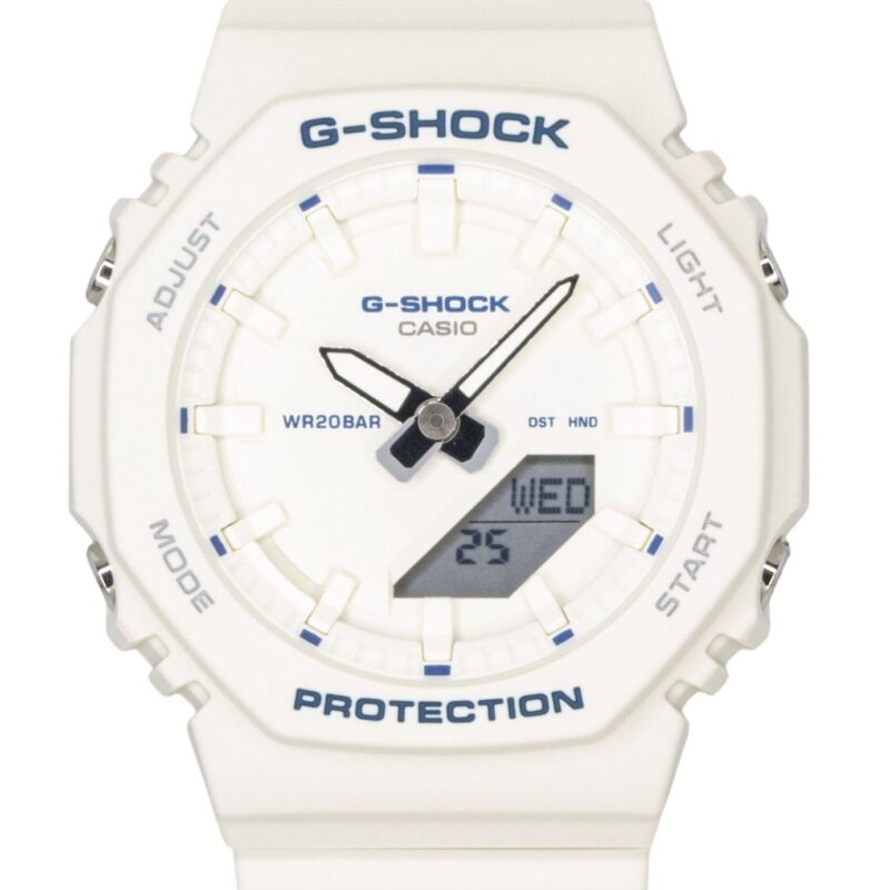 Casio G-Shock Analog Digital Bio-Based Resin Strap Ivory Dial Quartz GMA-P2100BA-7A 200M Women's Watch