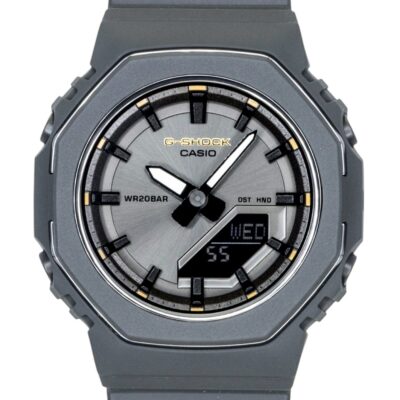 Casio G-Shock Analog Digital Bio-Based Resin Strap Grey Dial Quartz GMA-P2126W-8A 200M Women's Watch