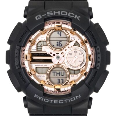 Casio G-Shock Analog Digital Bio-Based Resin Rose Gold Dial Quartz GMA-S140PG-1A 200M Women's Watch
