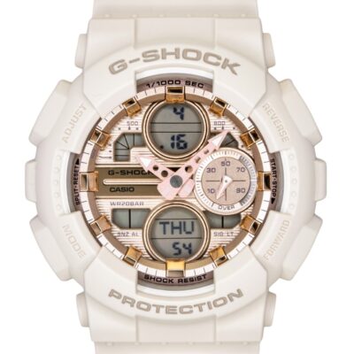 Casio G-Shock Analog Digital Bio-Based Resin Rose Gold Dial Quartz GMA-S140PG-4A 200M Women's Watch