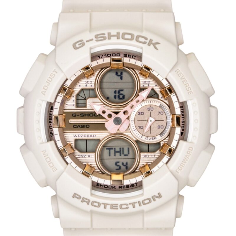 Casio G-Shock Analog Digital Bio-Based Resin Rose Gold Dial Quartz GMA-S140PG-4A 200M Women's Watch