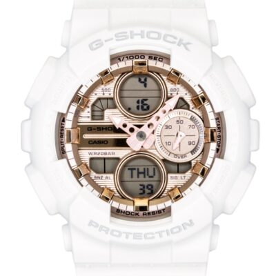 Casio G-Shock Analog Digital Bio-Based Resin Rose Gold Dial Quartz GMA-S140PG-7A 200M Women's Watch