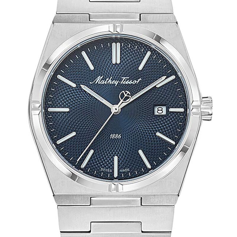 Mathey-Tissot Zeus Stainless Steel Blue Dial Quartz H118ABU Men's Watch