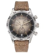 Mathey-Tissot Type 21 Flyback Chronograph Leather Strap Brown Dial Quartz H1821CHALM Men's Watch
