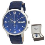 Mathey-Tissot Edmond Chronograph Limited Edition Blue Dial Automatic H1886CHATABU Men's Watch With Gift Set