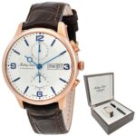 Mathey-Tissot Edmond Chronograph Limited Edition White Dial Automatic H1886CHATPI Men's Watch With Gift Set