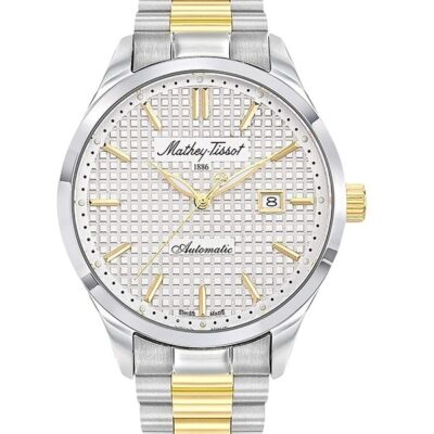 Mathey-Tissot Urban Two Tone Stainless Steel Silver Dial Automatic H411ATBI Men's Watch